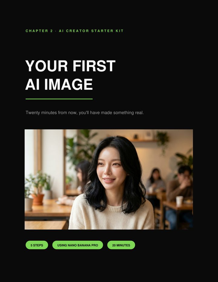 Your first AI image